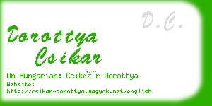 dorottya csikar business card